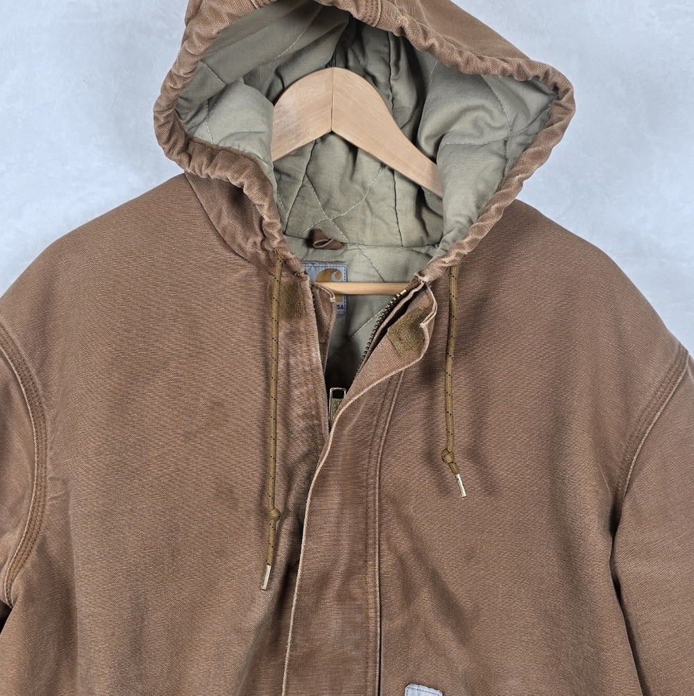 Carhartt FR Distressed Thrashed Quilted Jacket Sz.M Streetwear Work-worn - Picture 3 of 16